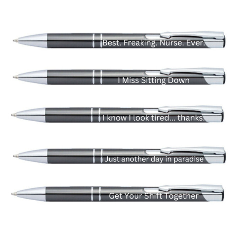 Day Nursing Pens Fun Pens Funny Nurses Pens Set Black Ink Ballpoint Pen