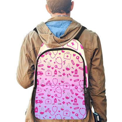 Ombre Nurse Pattern Backpack