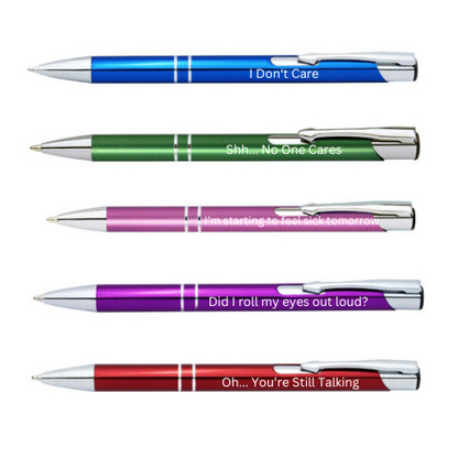 Sarcastic Pen Set - Burnt Out