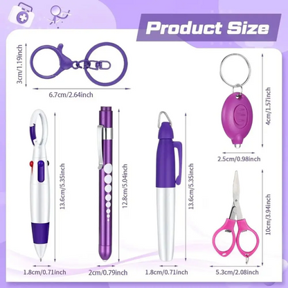 Keyring Pen Set 6-in-1