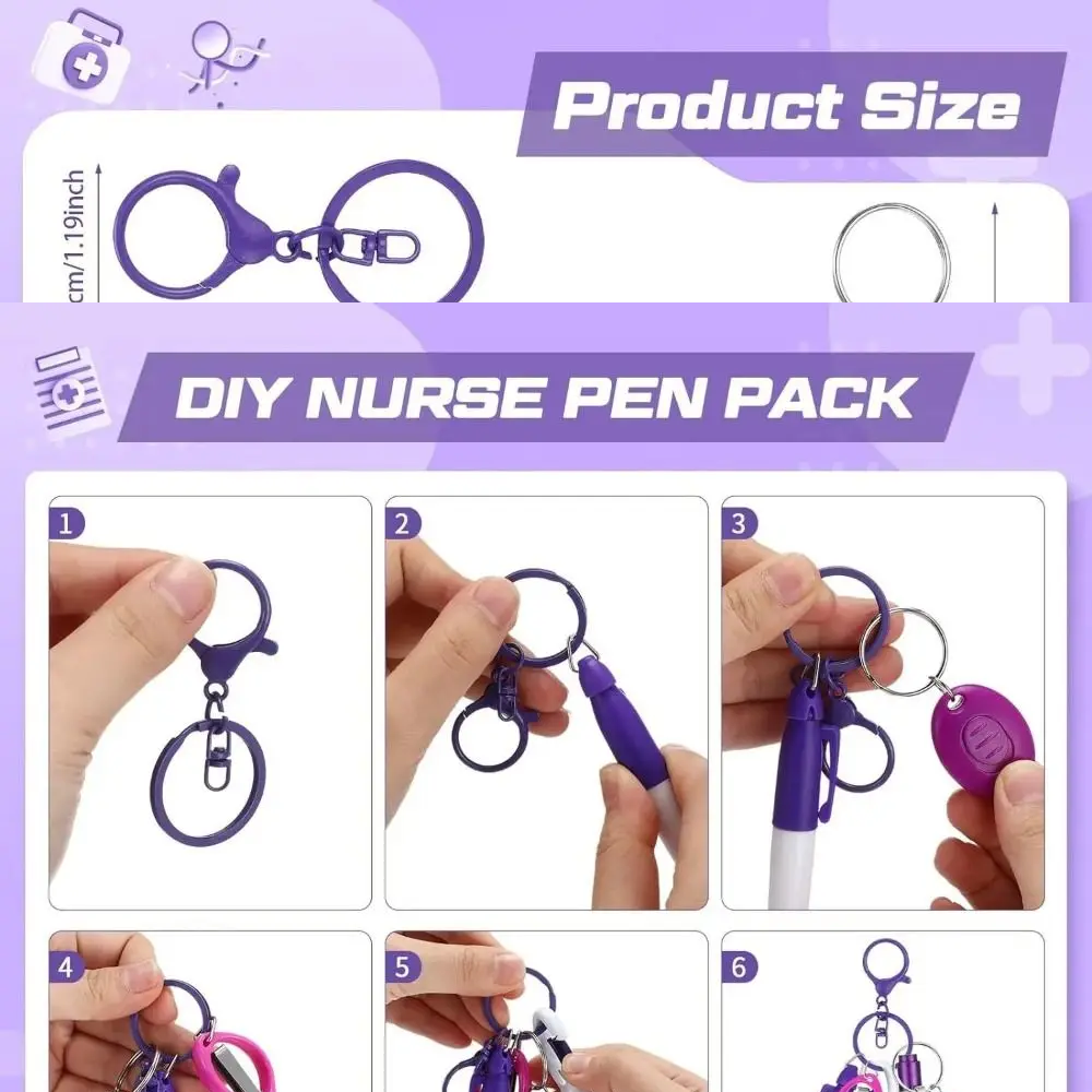 Keyring Pen Set 6-in-1