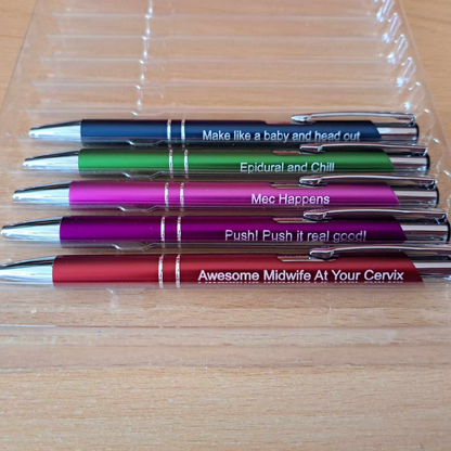 Sarcastic Pen Set - Midwifery