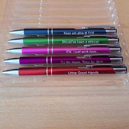 Sarcastic Pen Set - More Nurses