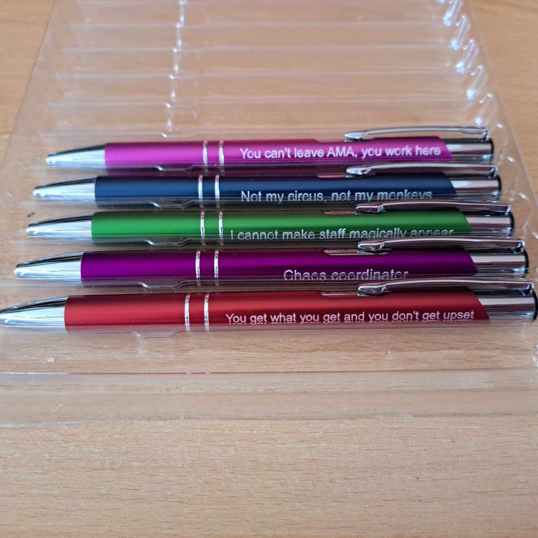 Sarcastic Pen Set - Nurse Manager