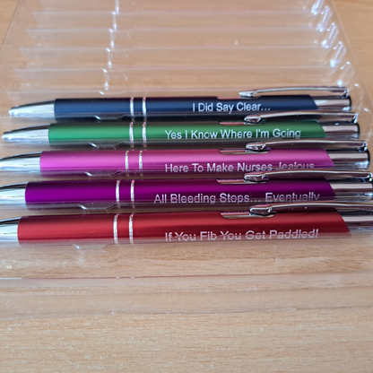 Sarcastic Pen Set - Paramedics