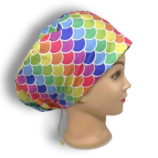 Rainbow Scale Scrub Cap