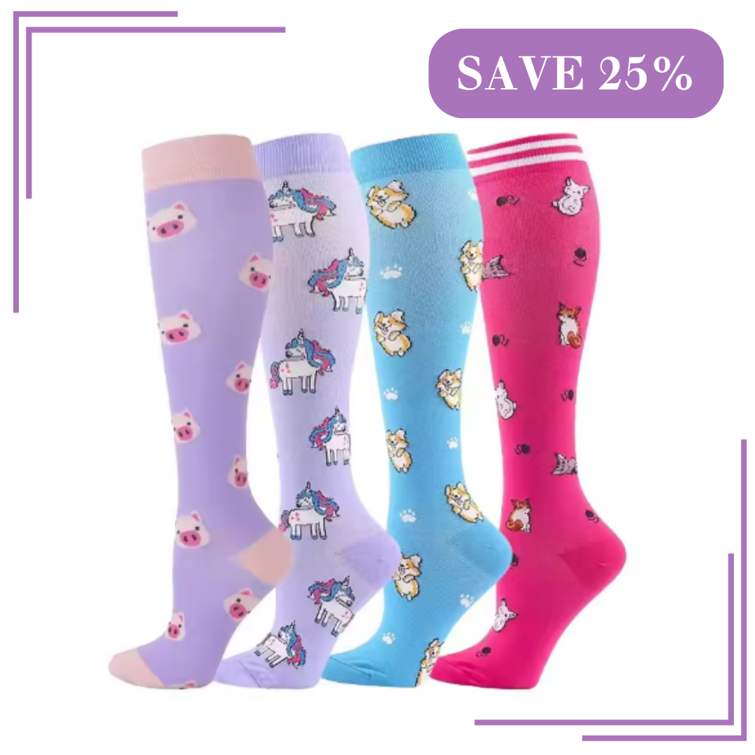 Fun Compression Sock Bundle - Pastel Pals