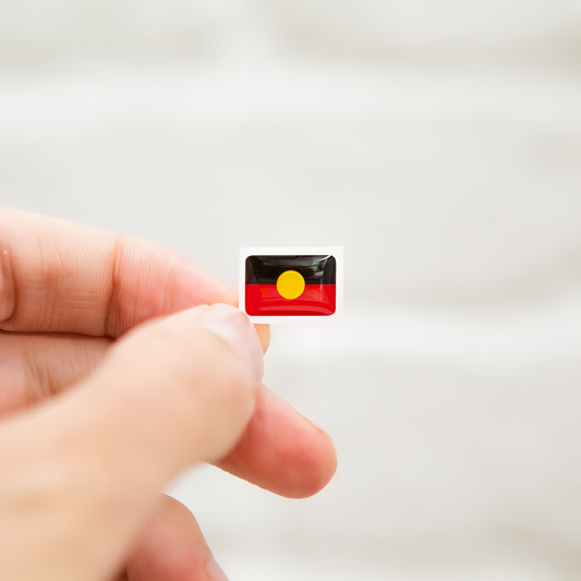 Badgie Aboriginal Flag Sticker
