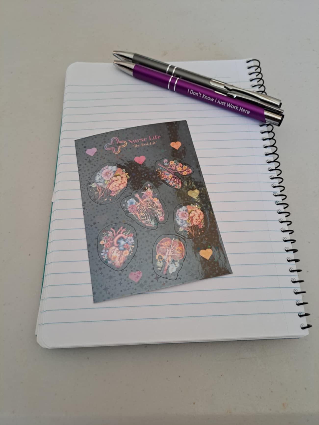 Holographic Anatomy Sticker Sheet