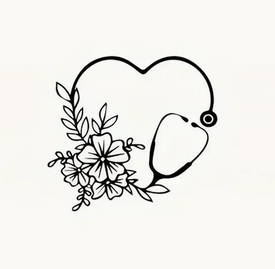 Nurse Heart Decal