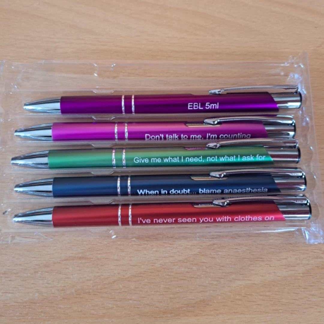 Sarcastic Pen Set - Theatre Nurse