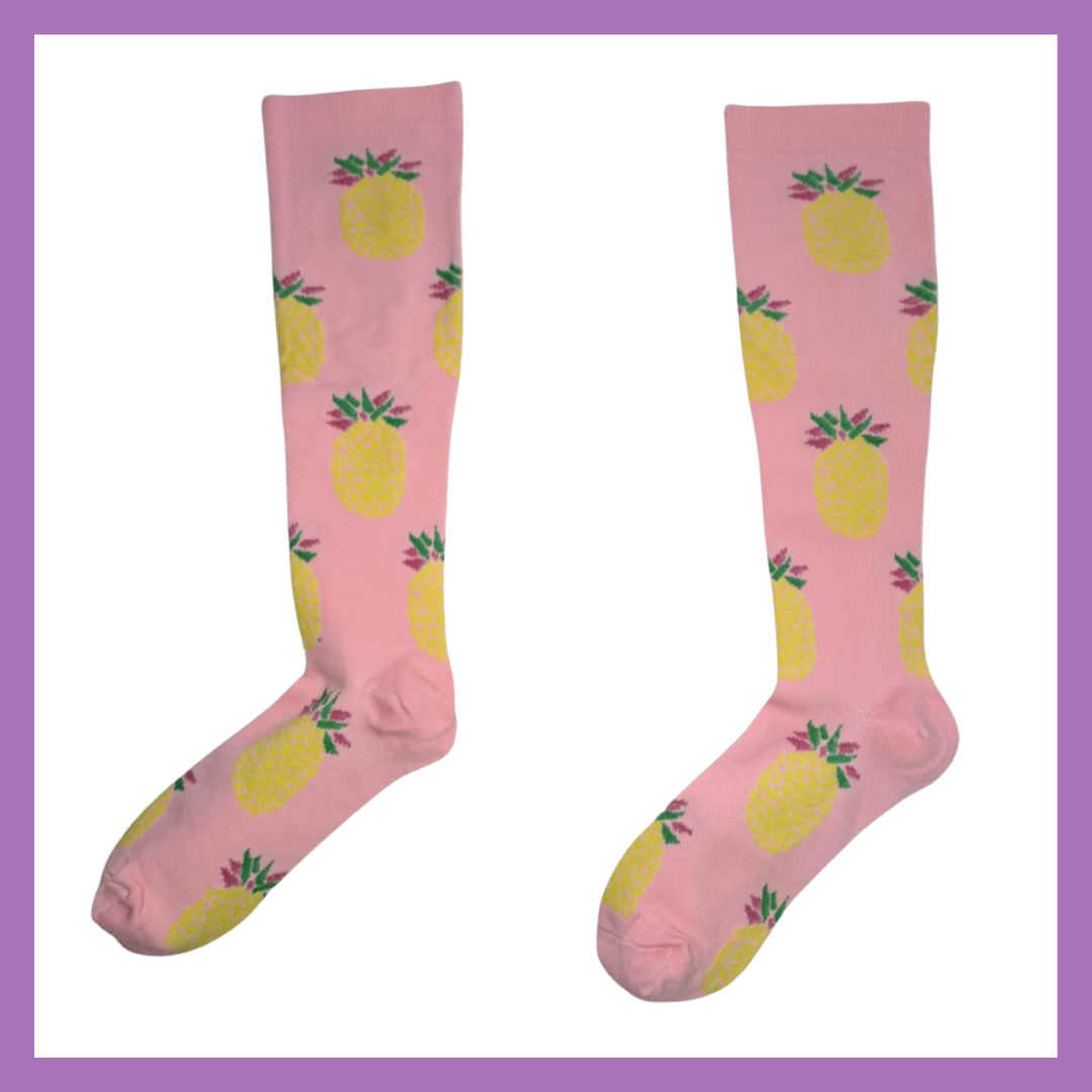 Fun Compression Socks - Pineapple