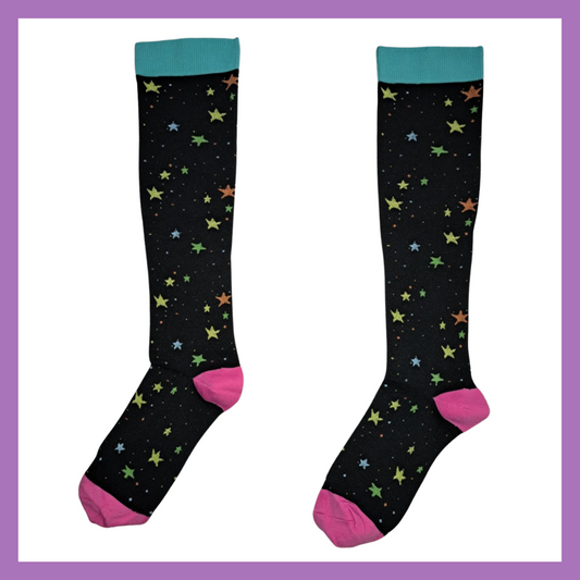 Fun Compression Socks - Stars