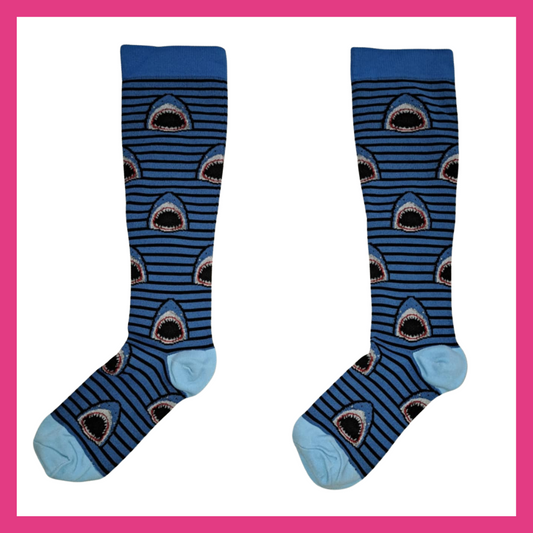 Fun Compression Socks - Sharks