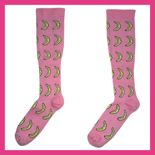 Fun Compression Socks - Bananas