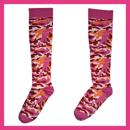 Fun Compression Socks - Pink Army