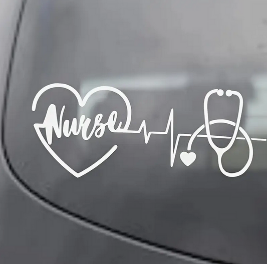 White Nurse Decal