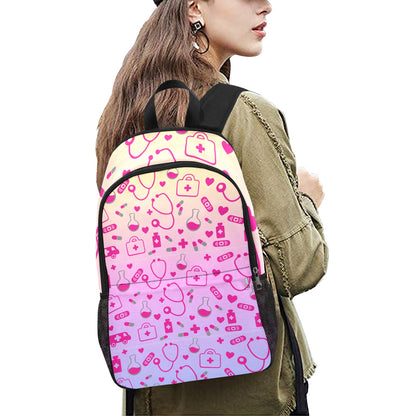 Ombre Nurse Pattern Backpack