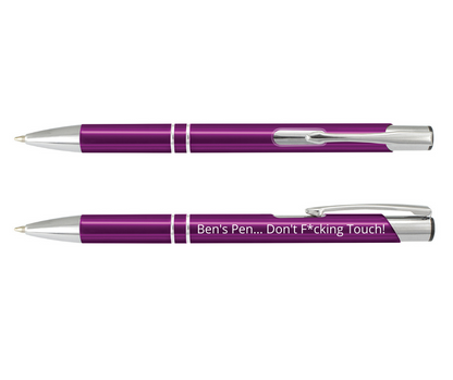 Personalised Don't F*cking Touch Pen