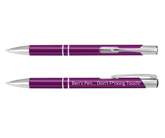 Personalised Don't F*cking Touch Pen