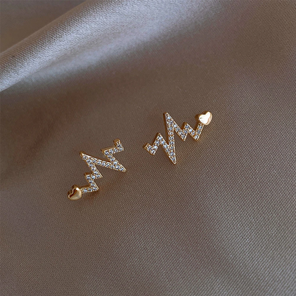 ECG Stud Earrings