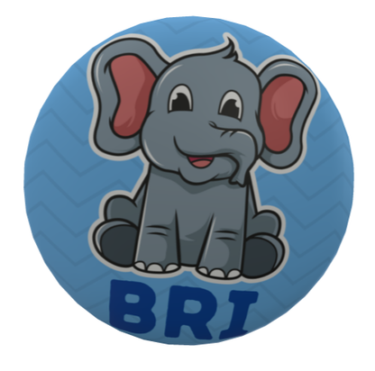 Elephant Name Badge
