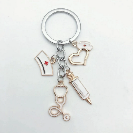 Gold Charm Keyring