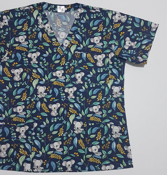 Happy Little Koala Scrub Top