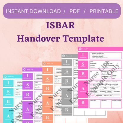 ISBAR Handover Template