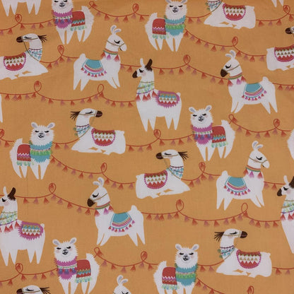 Mandarin Llama Scrub Cap