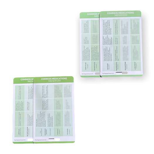 Midwifery Reference Card - Common Midwifery Medications Bundle