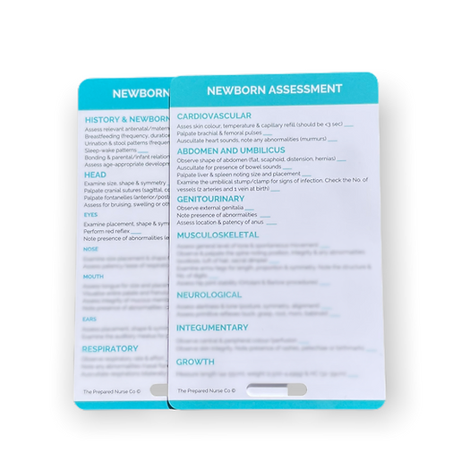 Midwifery Reference Card - Newborn Assessment