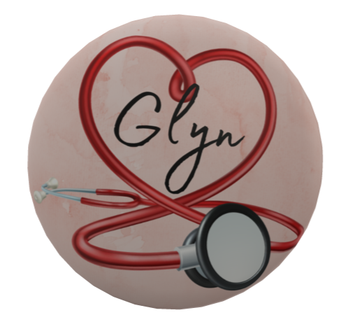 Stethoscope Heart Name Badge
