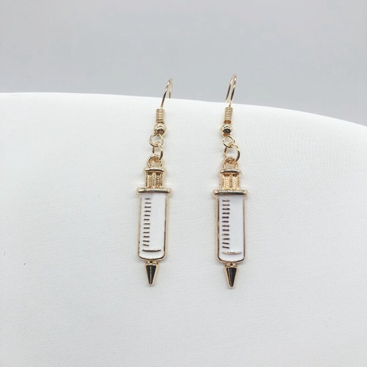 Syringe Earrings