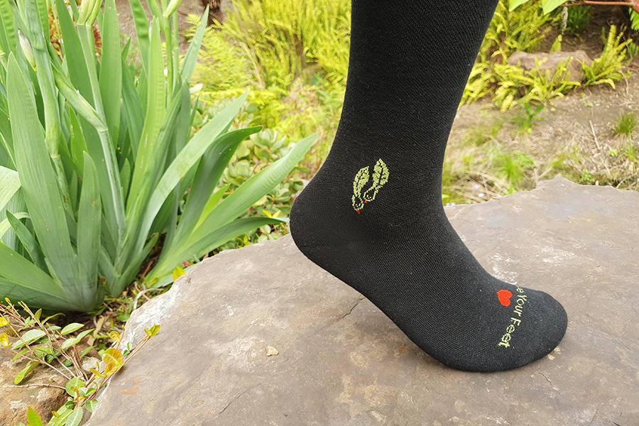 Wellness Charcoal Bamboo Compression Socks