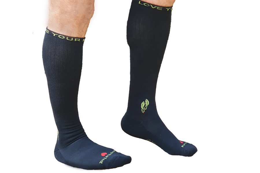 Wellness Charcoal Bamboo Compression Socks